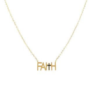 Gold Faith Keepsake Card 