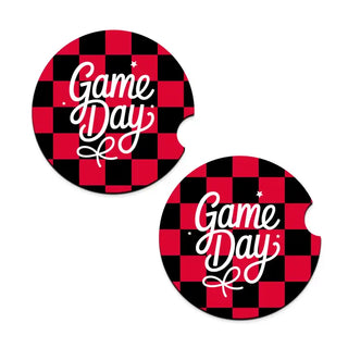 Game Day Check Car Coaster Set #SPACK-CC132-FBBOW