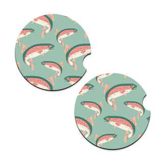 Trout Car Coaster Set #SPACK-CC132-TROU
