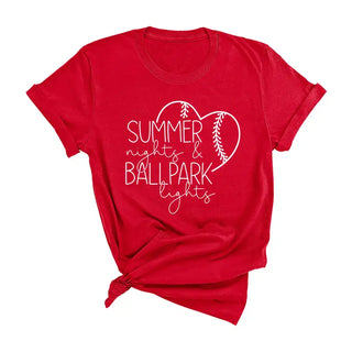 Ballpark Lights Baseball T-Shirt #HPTS-BLKLG-BPAR23