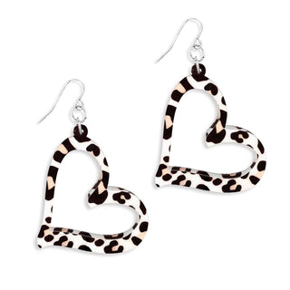 Catwalk Heart Earrings #ACE-300SV-HEART-CATW