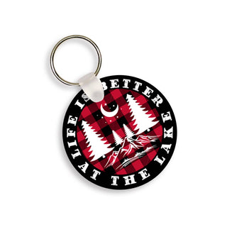 Buffalo Check Life is Better Keychain #SKC-RD-BCHBET