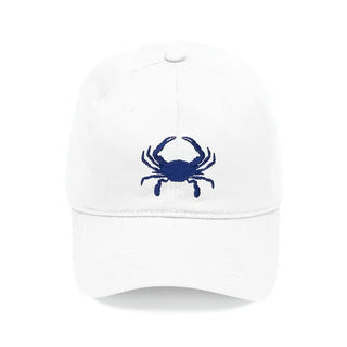 Crab Embroidered Cap #M190VL-CORAL-CRAB