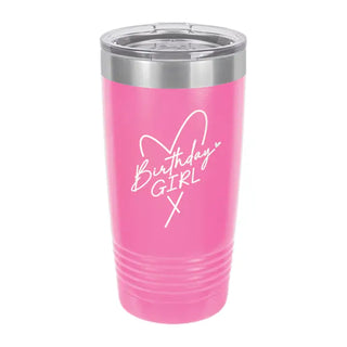 Birthday Girl Pink Tumbler #TWB12-BDAYGIRL-PK