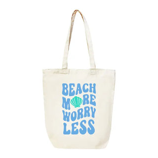 Beach More Canvas Tote #HPT2518-BMORE