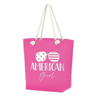 American Girl Castaway Tote-Hot Pink