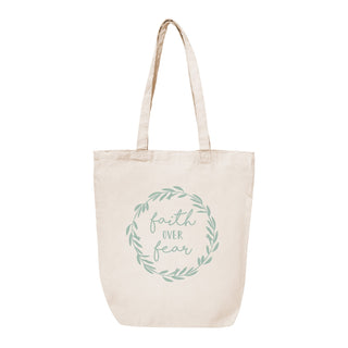 Faith over Fear Canvas Tote