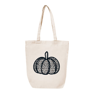 Leopard Pumpkin Canvas Tote