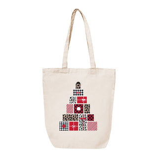 Present Tree Canvas Tote