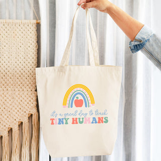 Great Day To Teach Tiny Humans Canvas Tote
