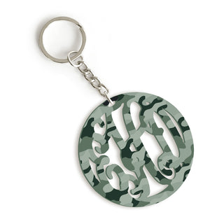 Camo Vine Monogram Acrylic Keychain
