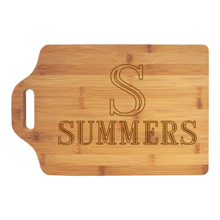Single Initial Name Cutting Board-Large Cutting Board