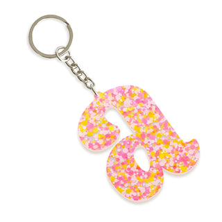 Single Initial Keychain 