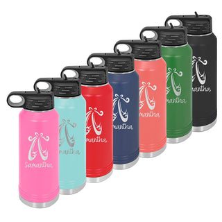 Water Bottle with Ballet Design
