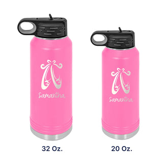 Water Bottle with Ballet Design