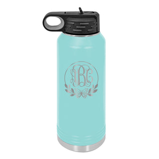 Water Bottle with Butterfly Design