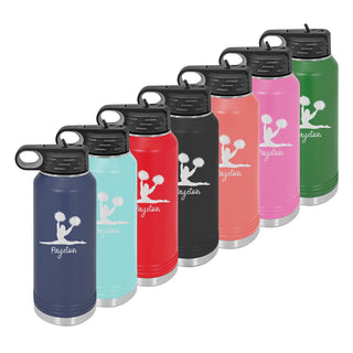 Water Bottle with Cheer Design