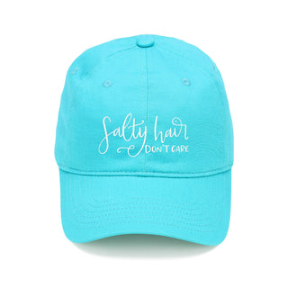 Salty Hair Don't Care Cap-Aqua