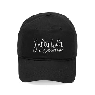 Salty Hair Don't Care Cap-Black