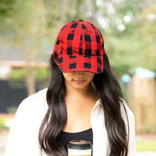 Red Buffalo Check Cap