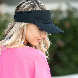 Black Twill Visor