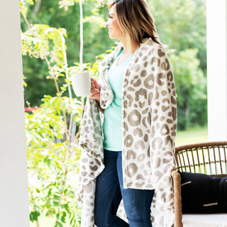 Natural Leopard Blanket