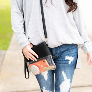 Black Clear Purse