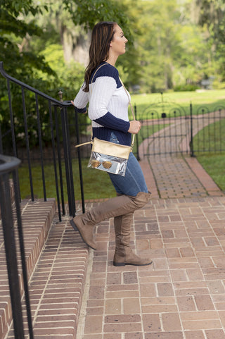 Gold Clear Purse