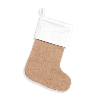 Burlap Velvet Stocking