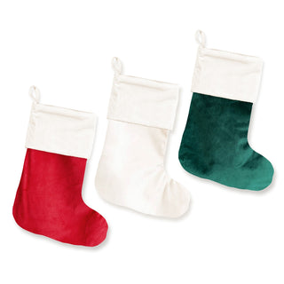 Creme Velvet Stocking