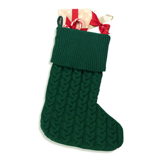 Hunter Green Knit Stocking