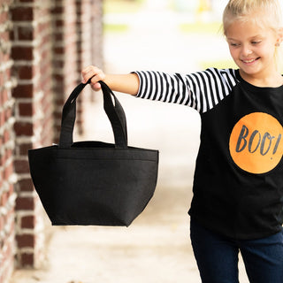 Black Felt Bucket 
