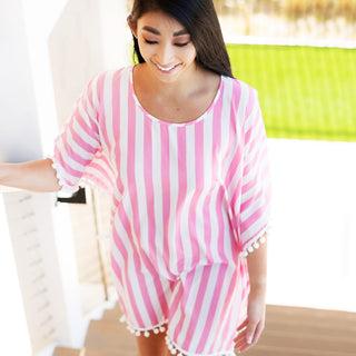 Yacht Club Pom-Pom Cover Up