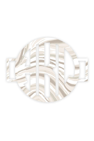 Circle Font Monogram Disc