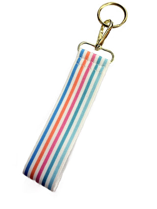 Tulum Stripe Keychain Wristlet Strap #MNA106VL-TUL