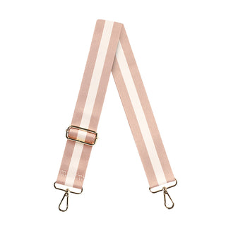 Tan Stripe Crossbody  Strap