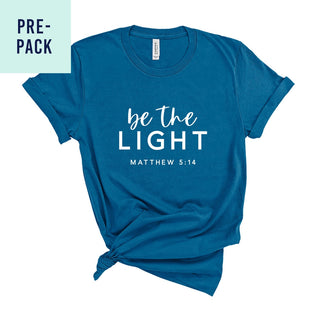 Deep Teal Be The Light T-Shirt Pre-Pack