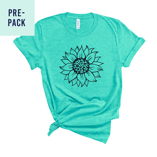 Heather Mint Sunflower T-Shirt Pre Pack