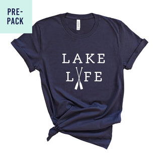 Heather Navy Lake Life T-Shirt Pre-Pack