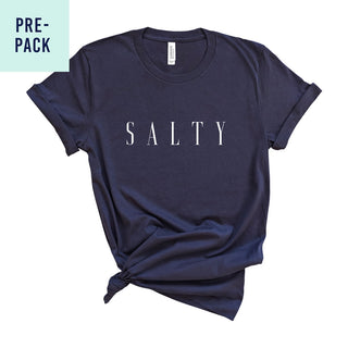 Heather Navy Salty T-Shirt Pre-Pack