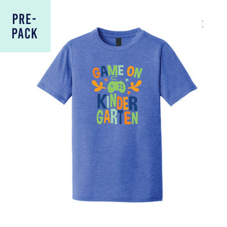Kids' Royal Blue Game On Kindergarten T-Shirt Pre Pack