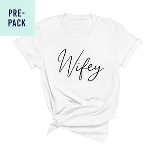 White Wifey T-Shirt Pre-Pack