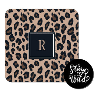Personalized Leopard Desk Set