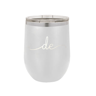 Rep Your State White 12oz Insulated Tumbler - Delaware