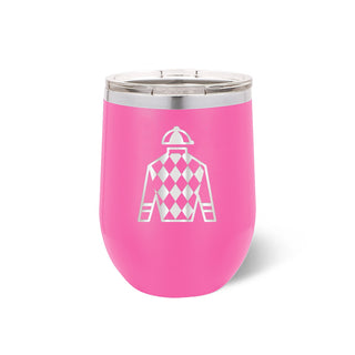 Jockey Jersey Pink 12oz Insulated Tumbler