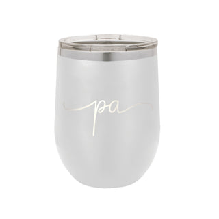 Rep Your State White 12oz Insulated Tumbler -Pennsylvania