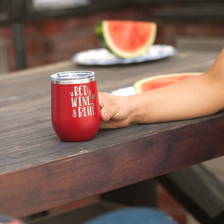 Red, Wine and Blue Tumbler