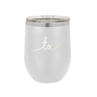 Rep Your State White 12oz Insulated Tumbler - Texas