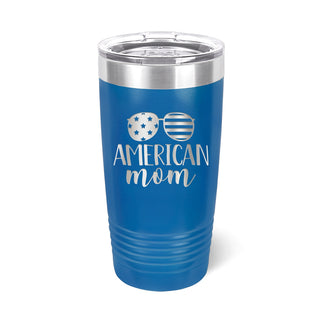 American Mom Royal Blue Tumbler