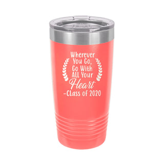 Wherever You Go 2020 Coral 20oz Insulated Tumbler